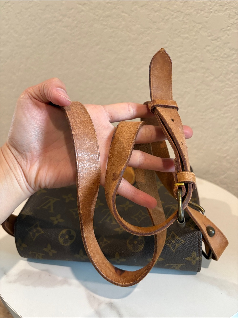 Louis Vuitton 853 MM Shoulder Bag Cartouchiere Brown Monogram LV - Picture 14 of 15